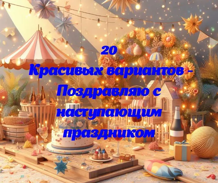 Поздравляю с наступающим праздником - 20 Поздравлений