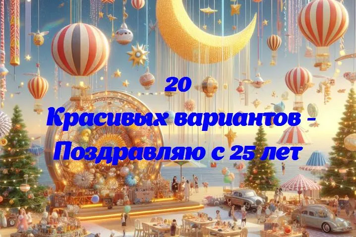 Поздравляю с 25 лет - 20 Поздравлений