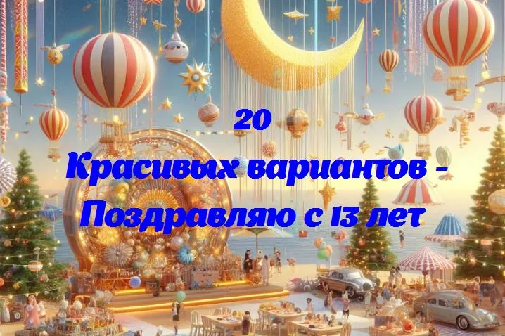 Поздравляю с 13 лет - 20 Поздравлений