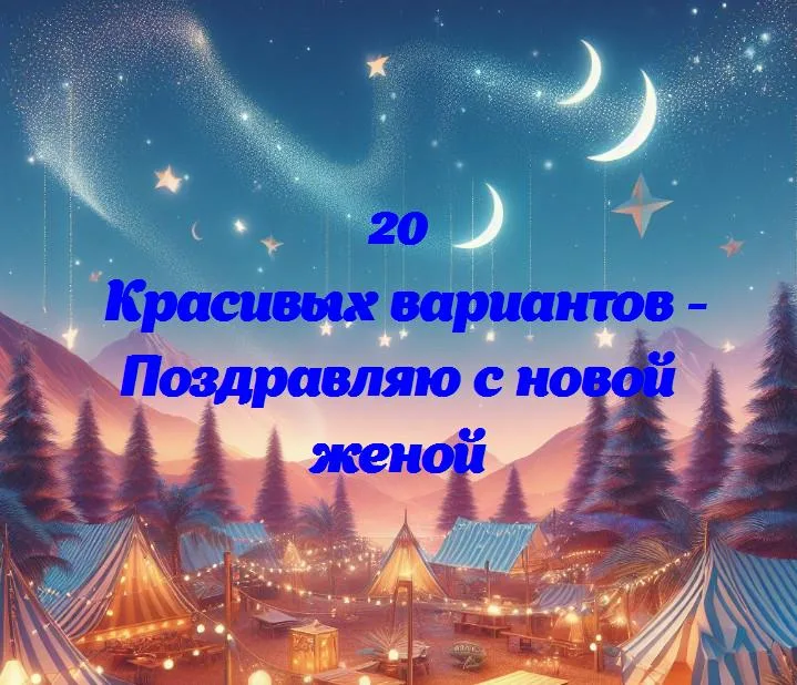 Поздравляю с новой женой - 20 Поздравлений