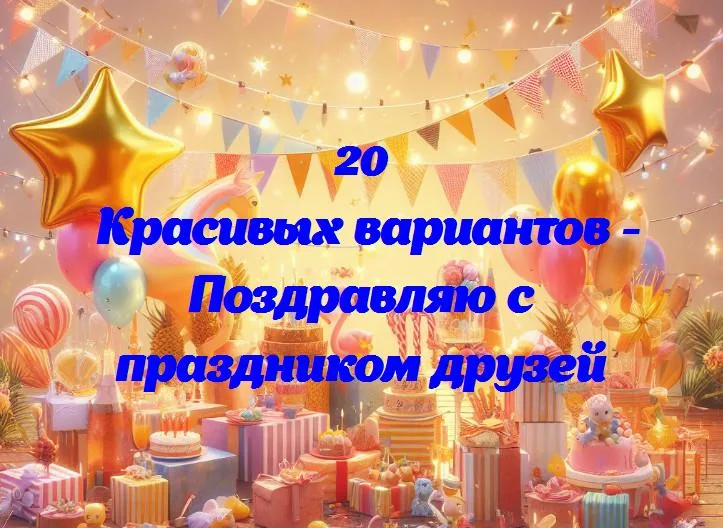 Поздравляю с праздником друзей - 20 Поздравлений