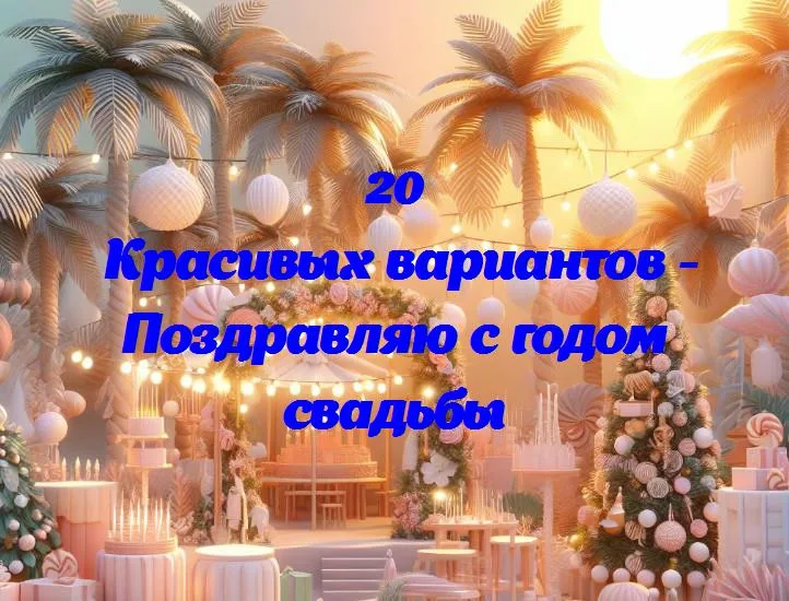 «первый год вместе: поздравляем с годовщиной свадьбы!»