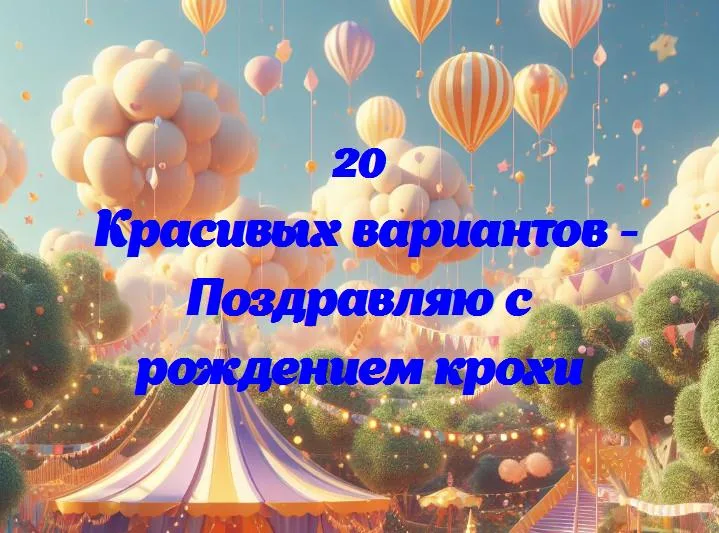 Поздравляю с рождением крохи - 20 Поздравлений