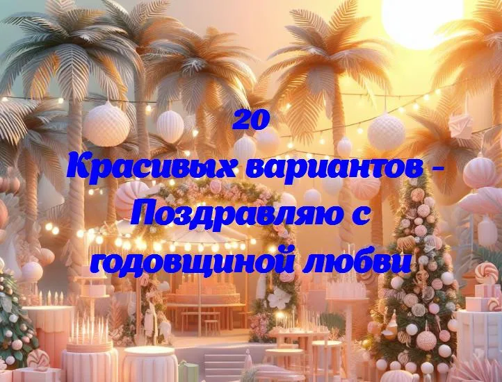 «год вместе: поздравляем с годовщиной любви!»