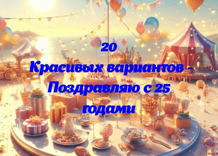 С днем рождения: поздравляем с круглым юбилеем — 25 года жизни!