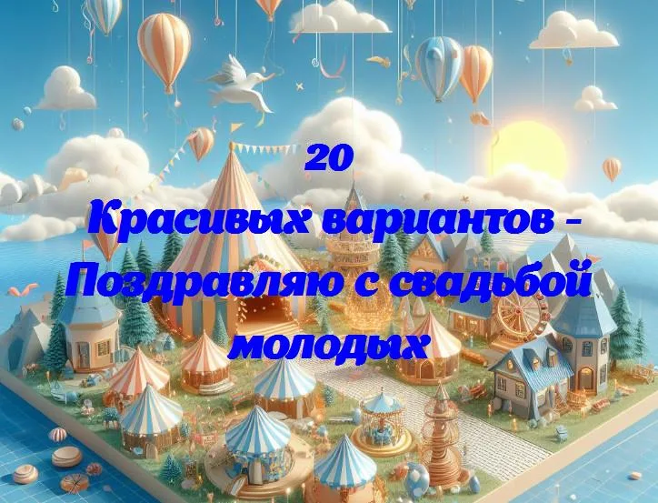 Поздравляю с свадьбой молодых - 20 Поздравлений