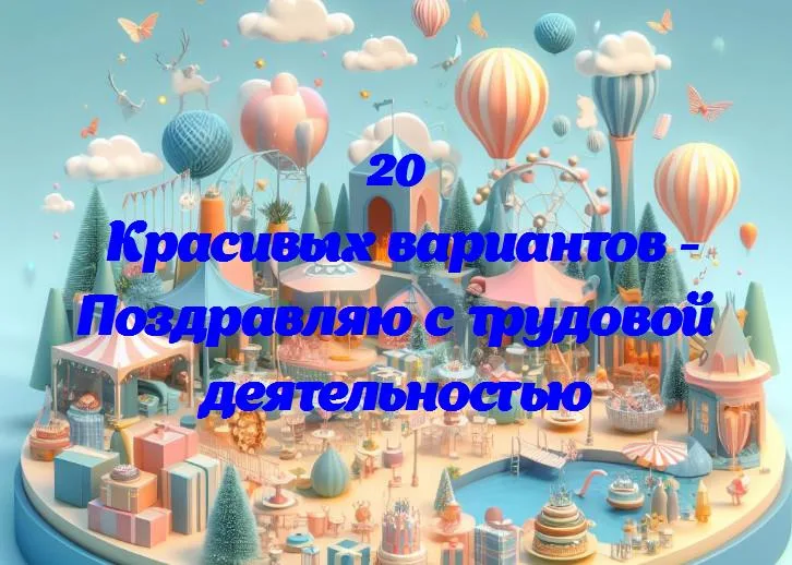 Год на пути к успеху: поздравление с трудовой деятельностью