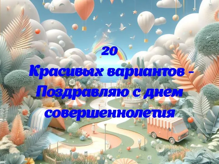 Поздравляю с днем совершеннолетия - 20 Поздравлений