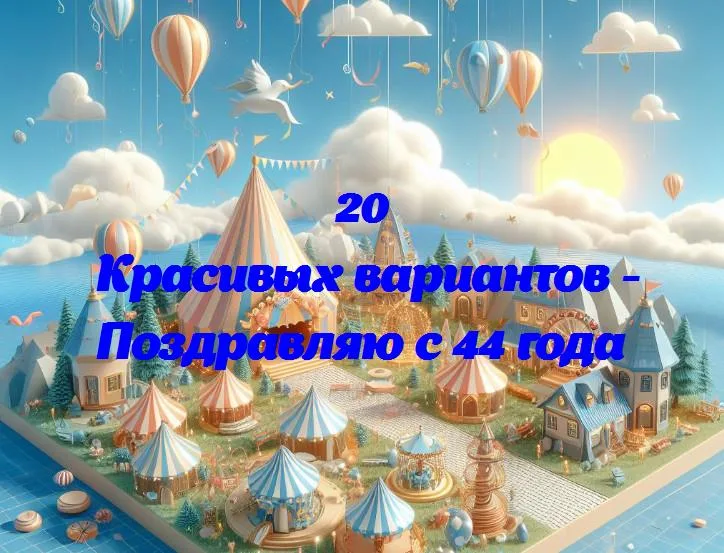 В честь 44-летия: пожелания радости и удачи в новом году жизни!