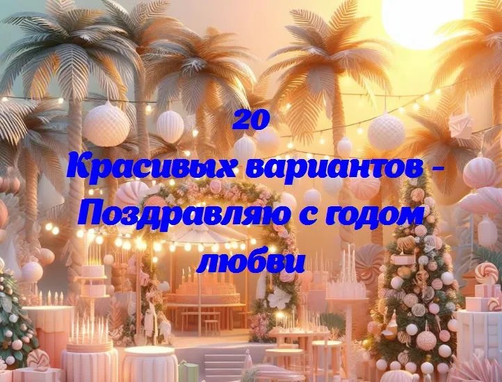 Год вместе: поздравляем с годовщиной любви и счастья!