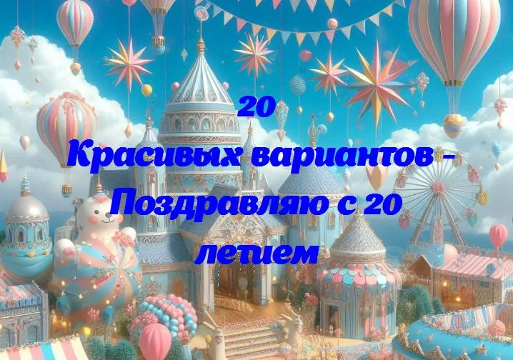 Поздравляю с 20 летием - 20 Поздравлений