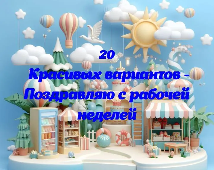 Поздравляю с рабочей неделей - 20 Поздравлений