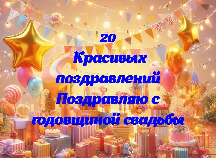 Поздравляю с годовщиной свадьбы - 20 Поздравлений