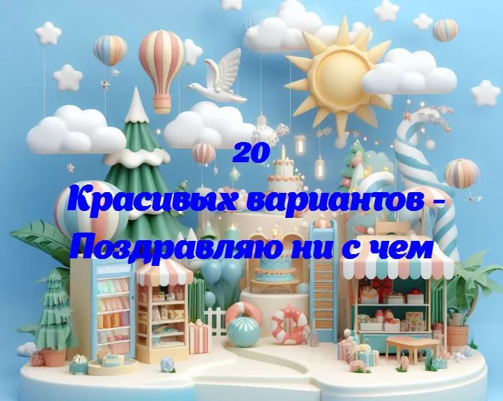 Празднуем жизнь: поздравление без повода