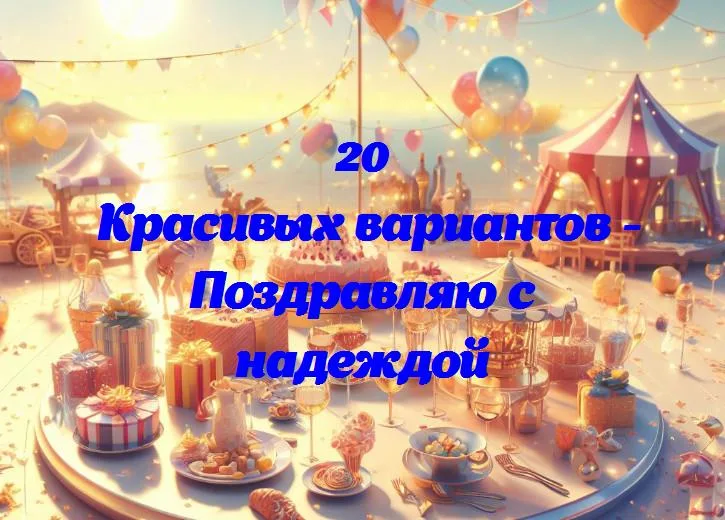 Поздравляю с надеждой - 20 Поздравлений