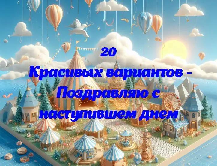 Поздравляю с наступившем днем - 20 Поздравлений