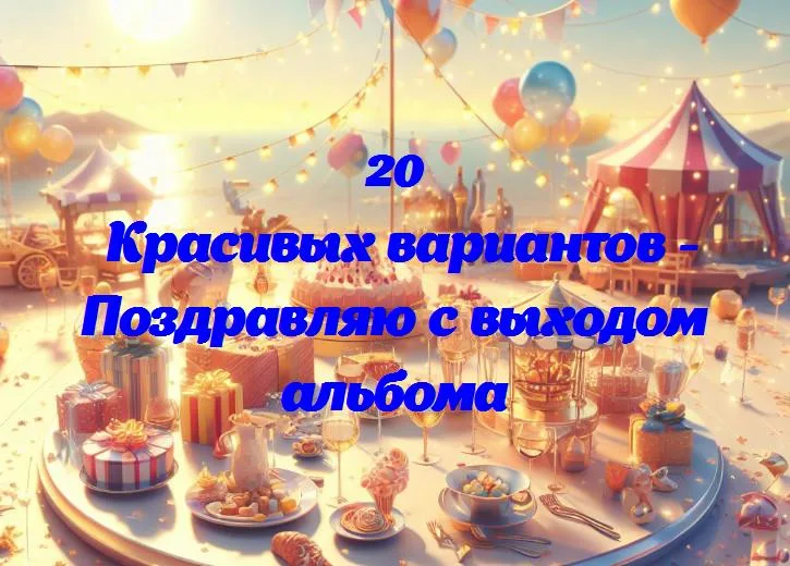 Поздравляю с выходом альбома - 20 Поздравлений