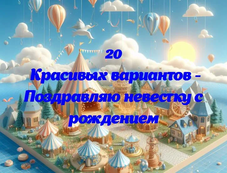 Поздравляю невестку с рождением - 20 Поздравлений