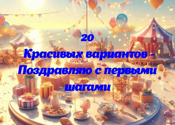 Первые шаги в новой главе: поздравляем с важным моментом!