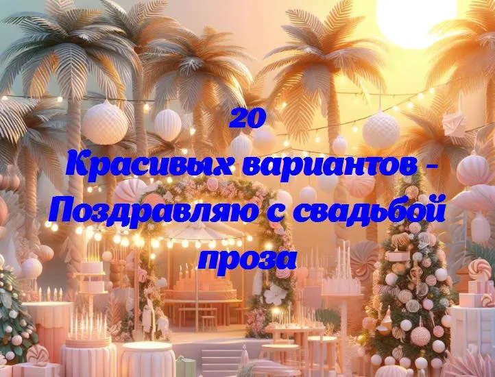 День вашей волшебной любви: поздравляем с свадьбой в прозе