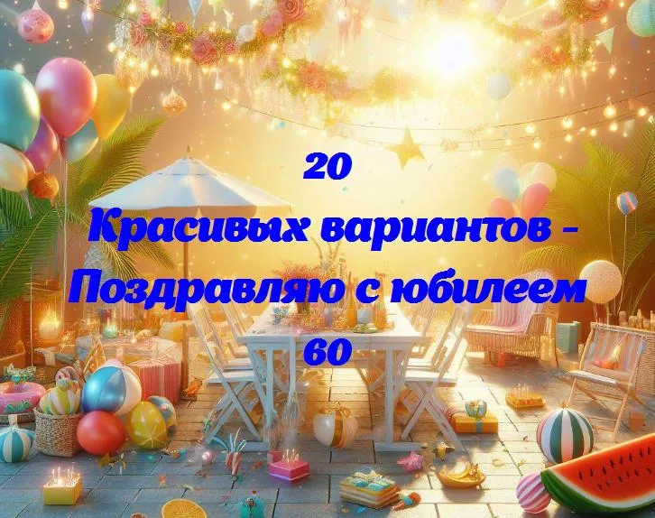 Дорогие 60: поздравляем с юбилеем!