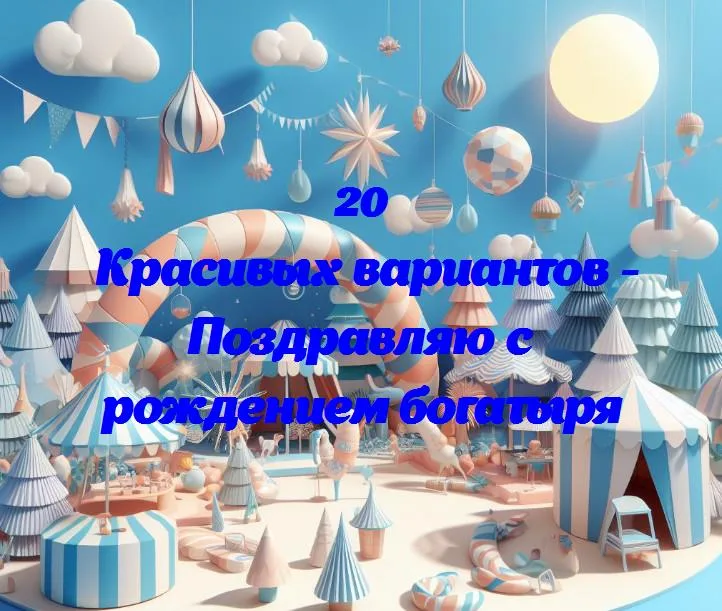 День рождения: поздравляем маленького богатыря с годовщиной!