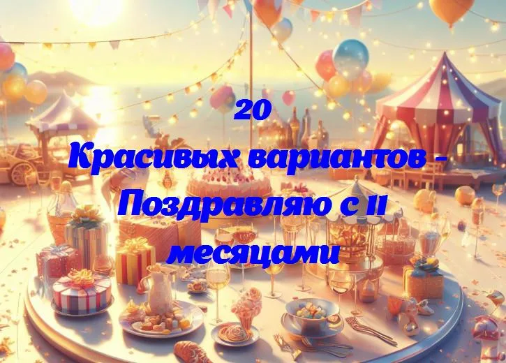 Празднуем годовщину: 11 месяцев счастья и успехов!