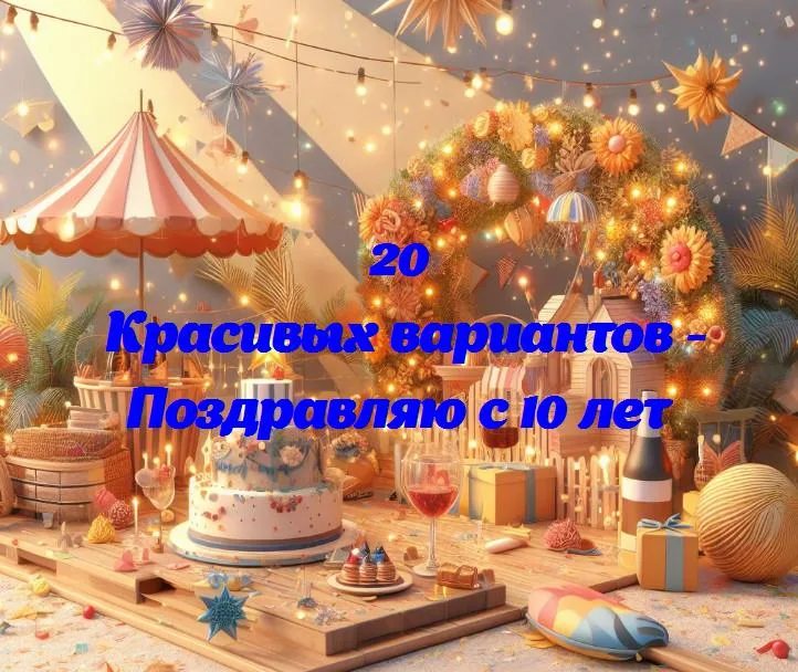 Поздравляю с 10 лет - 20 Поздравлений