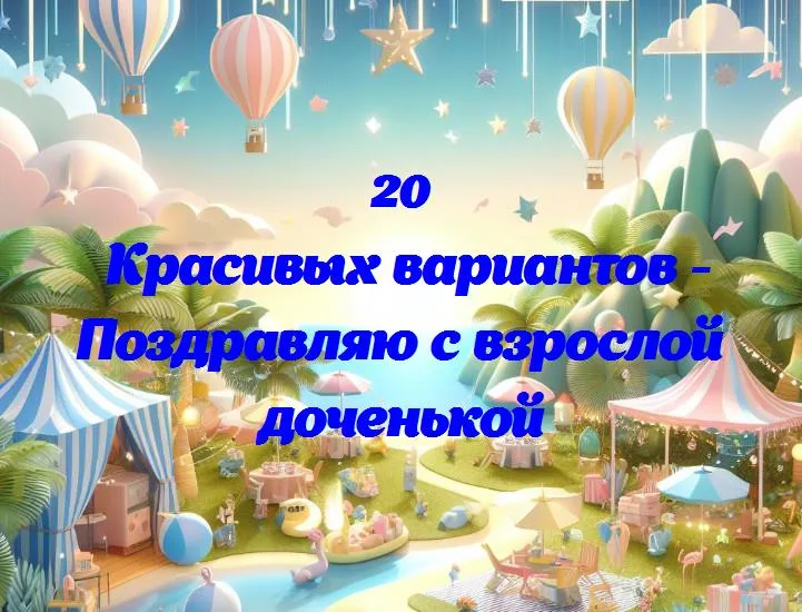 С первым днем рождения взрослой дочи: поздравляем и желаем счастья!