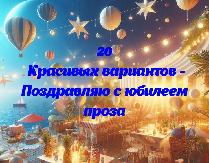 С днем юбилея: несколько слов счастья в прозе