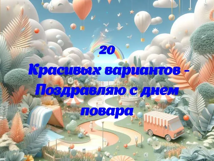 Поздравляю с днем повара - 20 Поздравлений