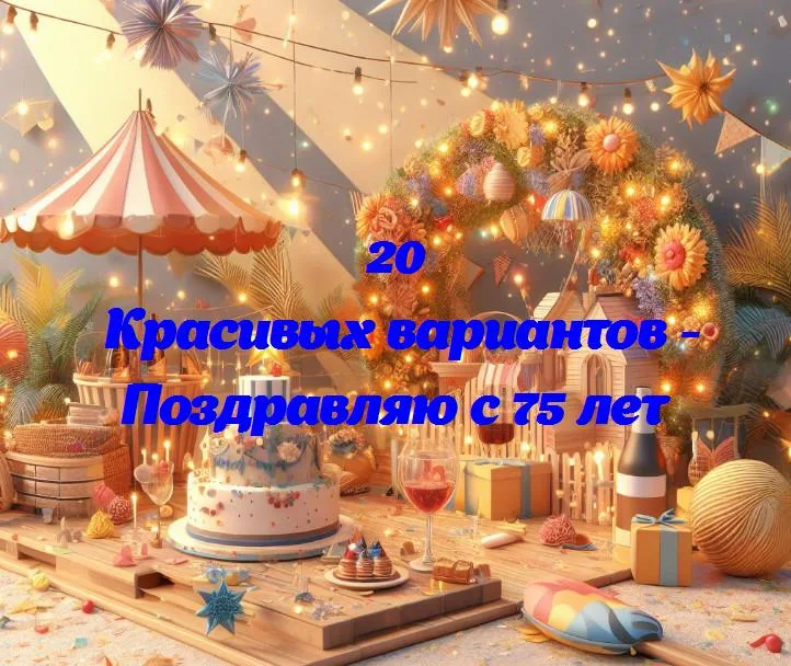 Бриллиантовый юбилей: поздравляем с 75 летием!