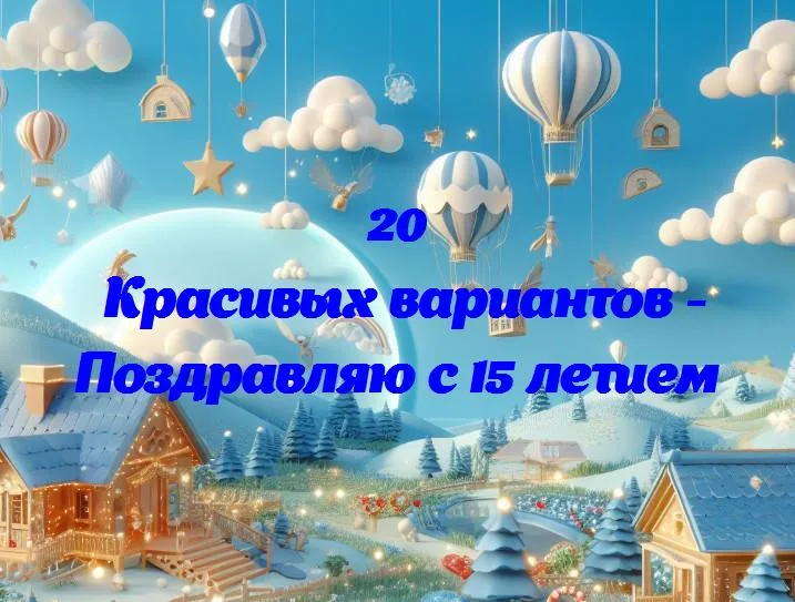 Поздравляю с 15 летием - 20 Поздравлений