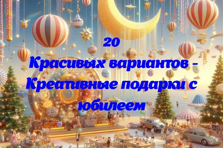 Креативные подарки с юбилеем - 20 Поздравлений