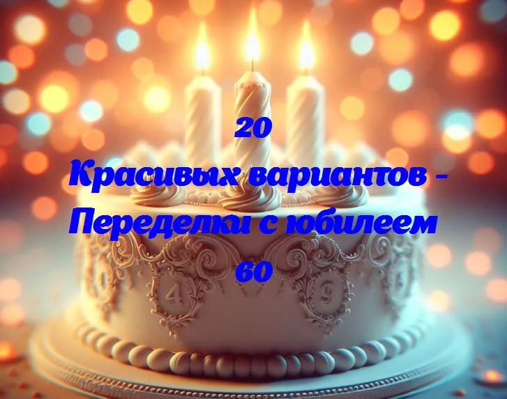 Веселые идеи для празднования 60-летия: как сделать юбилей незабываемым