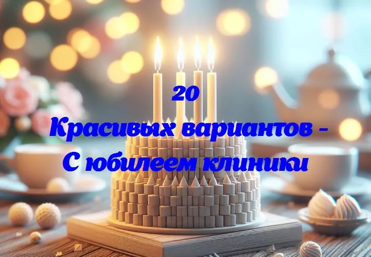 С юбилеем клиники - 20 Поздравлений