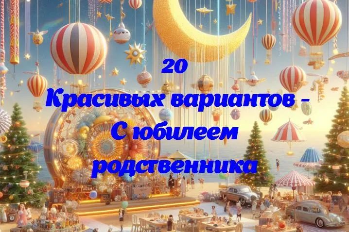 С юбилеем родственника - 20 Поздравлений