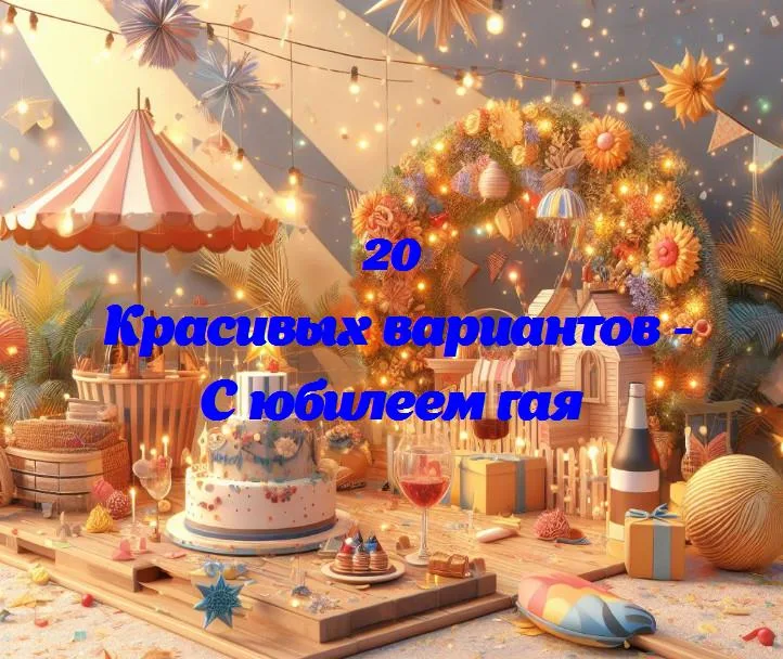 С юбилеем гая - 20 Поздравлений