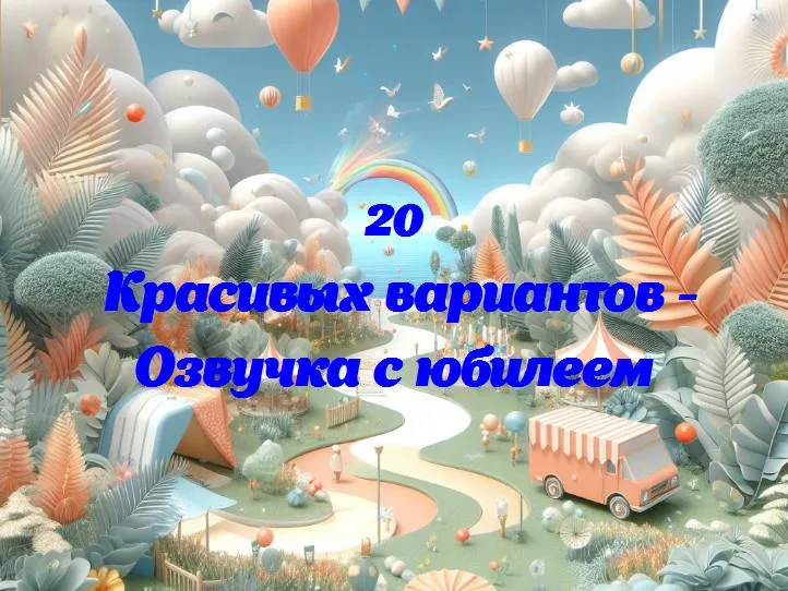 Озвучка с юбилеем - 20 Поздравлений