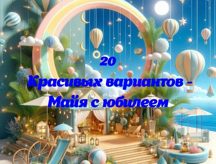 Майя с юбилеем - 20 Поздравлений