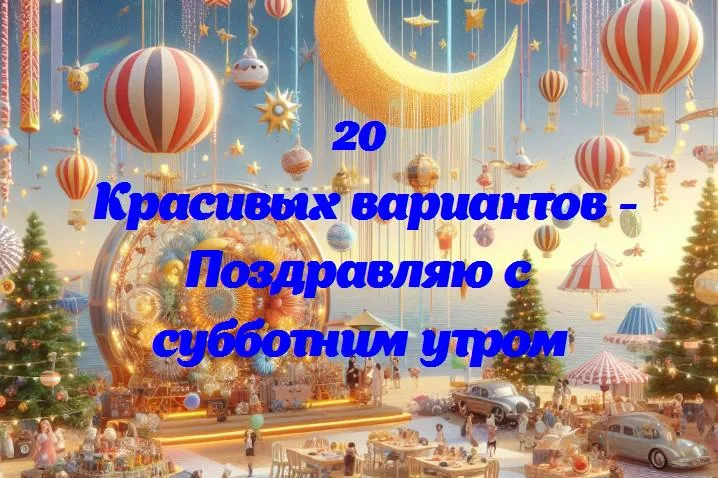 Радость нового дня: поздравляем с волшебным субботним утром!