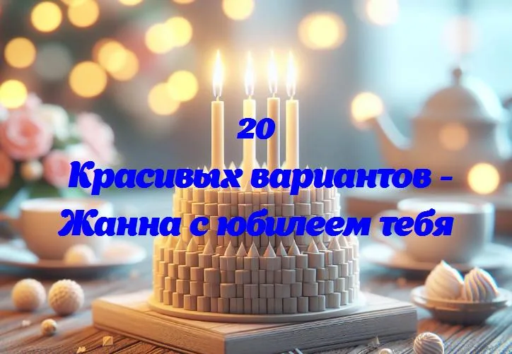 «с днем рождения, жанна! радости, улыбки и поздравления в честь твоего юбилея!»