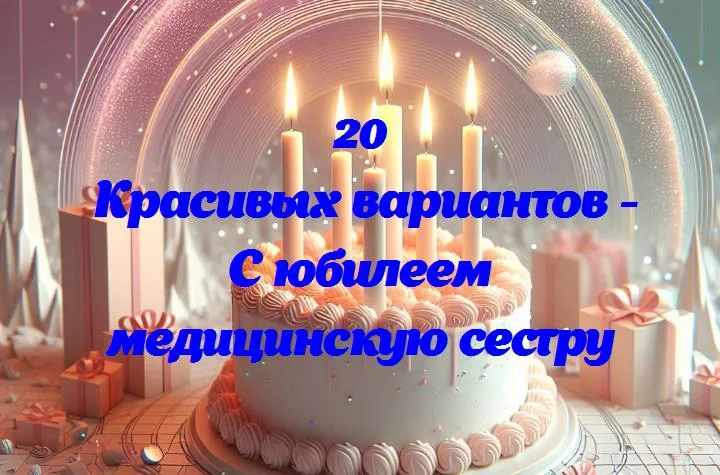 Празднуем звезду в белом: юбилей нашей лучшей медицинской сестры!