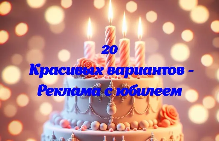 Празднуем 20 лет волшебства: юбилей рекламы!