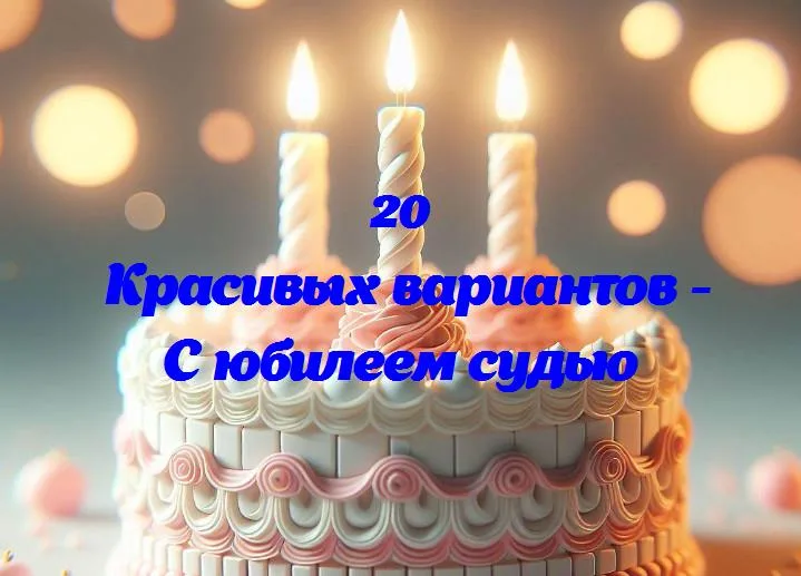 Празднуем заслуженного судью: юбилейное восхищение и благодарность