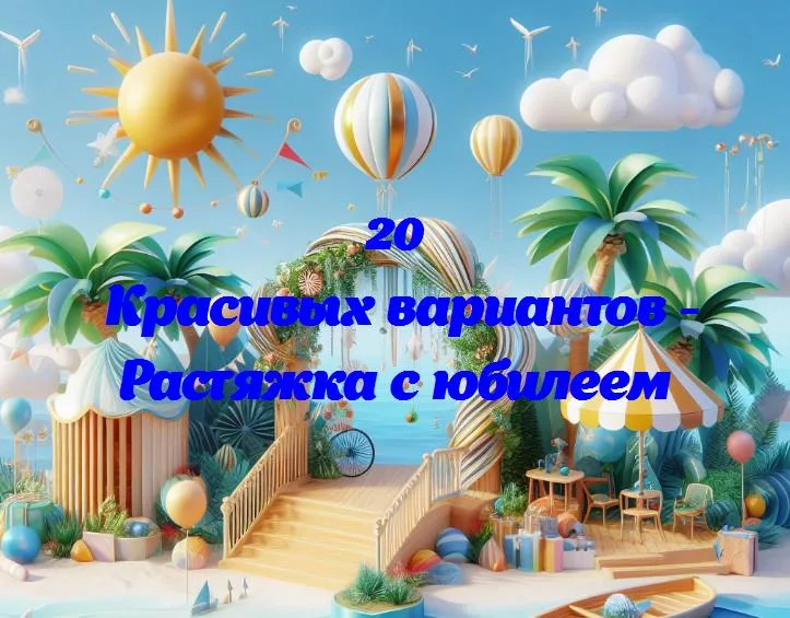 Растяжка с юбилеем - 20 Поздравлений