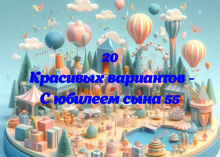 С юбилеем сына 55 - 20 Поздравлений