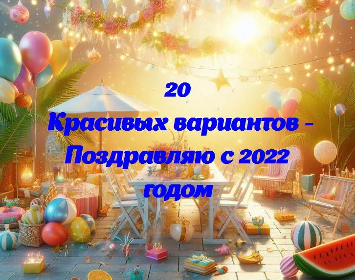 Поздравляю с 2022 годом - 20 Поздравлений