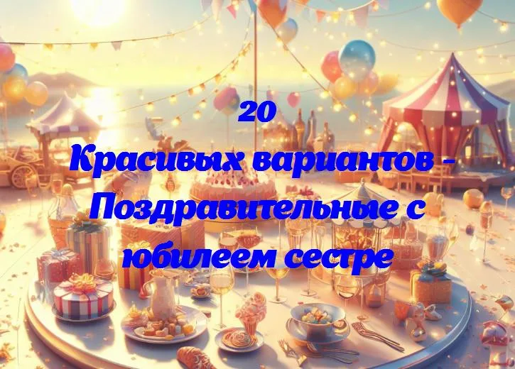 Поздравительные с юбилеем сестре - 20 Поздравлений