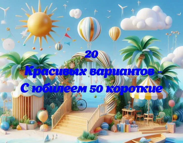 Полвека жизни: празднуем 50-летний юбилей!